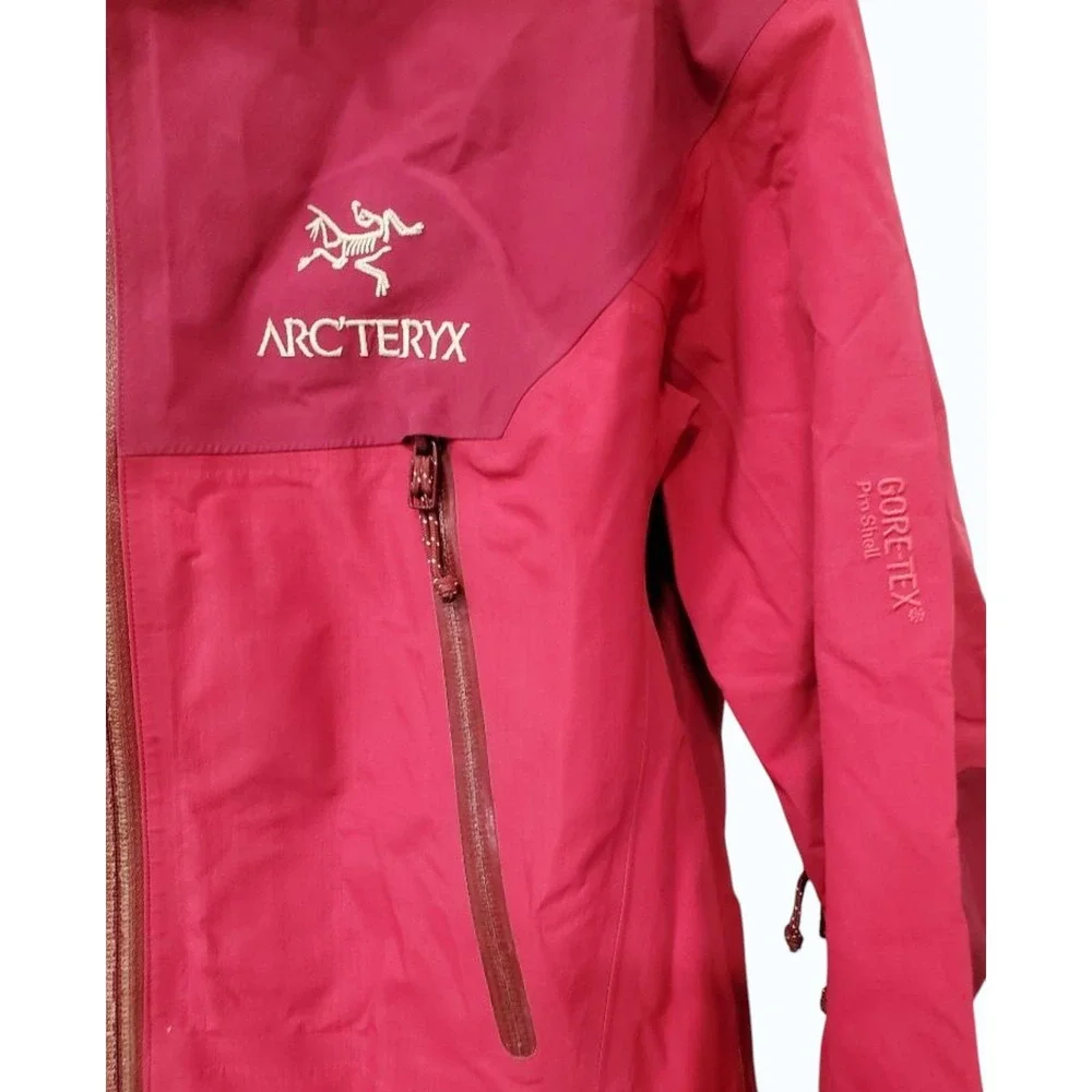 Arc'teryx Beta AR Jacket Womens Small Red Gore-Tex Pro Shell Hooded - Picture 2 of 5